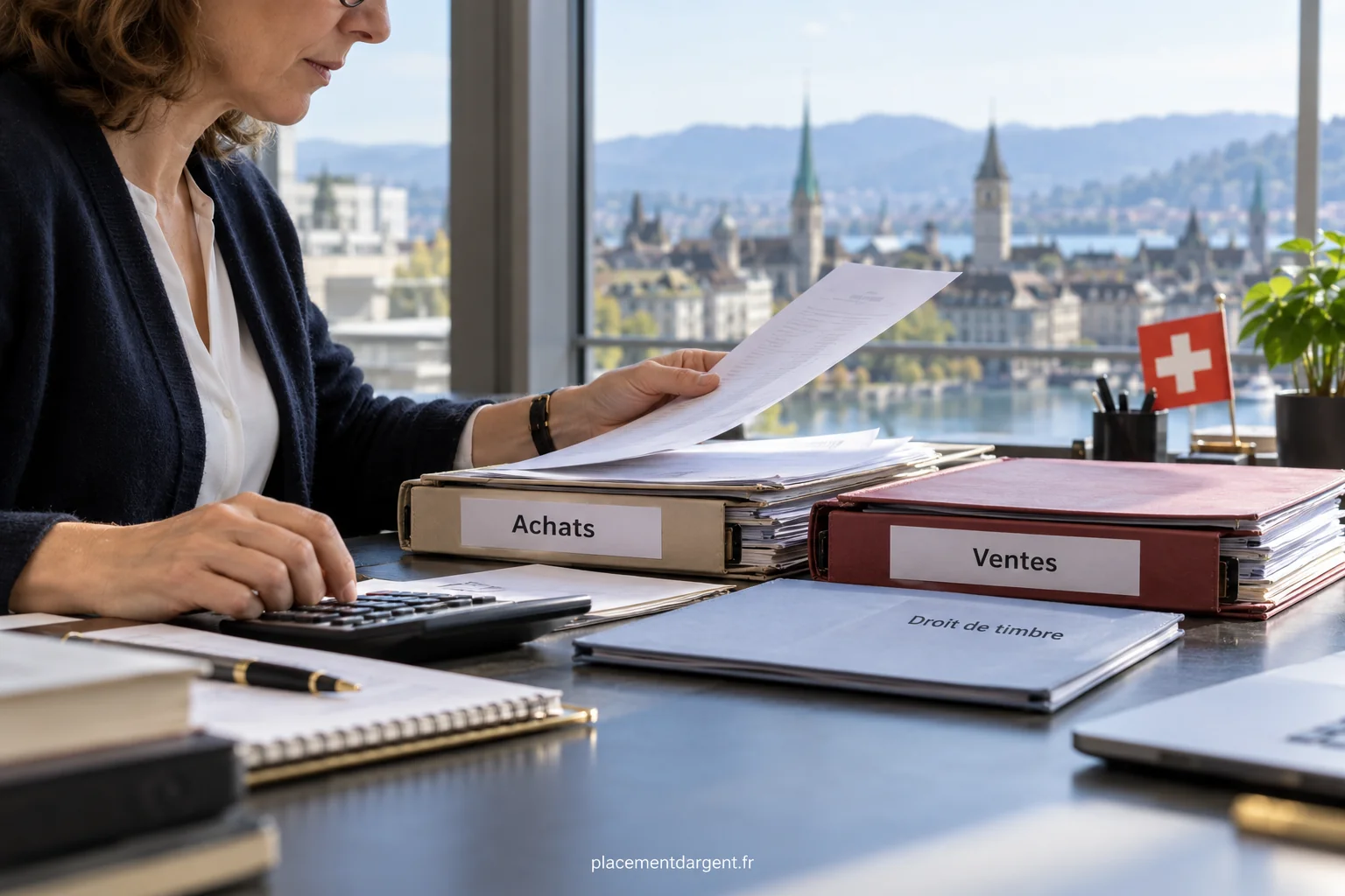 Écran de courtage en ligne affichant un ordre d’achat de titres et le détail des frais